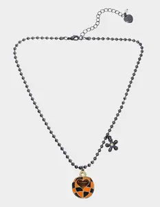 Betsey Johnson GHOUL FRIENDS PUMPKIN PENDANT ORANGE
