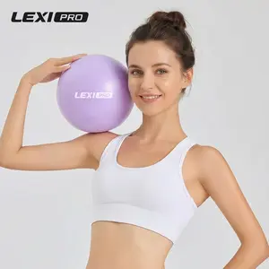 LEXI Small Exercise Ball for Pilates Yoga and Barre Workout Anti Burst Mini Stability Ball for Core Balance Training and Back Support Exercise
