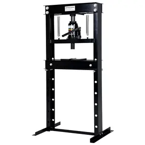 Heavy Duty H-Frame Hydraulic Shop Press 6 12 20 Ton, Carbon Steel Benchtop Hydraulic Press with Adjustable Worktable & Plates for Pressing Bearings, Bushings, U-Joints, Ball Joints, Gears, Bending Metal Tool