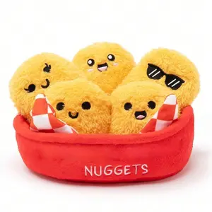 6pcs Cute Plush Chicken Blocks, Soft Toy Set, Cuddly Stuffed Animal for All Ages, Perfect Gift for Holidays, Christmas, Thanksgiving, Friends, Children