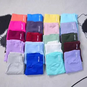 DFYNE Impact Leggings  Logo Women Seamless Yoga Pant High Quality Leggings Low Ribbed Fitness Pants High Stretch Fitness Tights Gym Outfits Sports Jogger Sweatpants