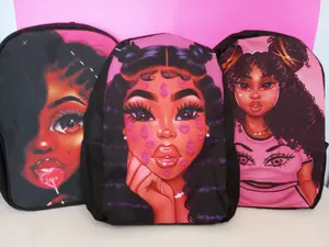 Black Girl Magic Backpack with Mesh Side Pockets pink backpack Black Girl Magic Backpack with Mesh Side Pockets pink backpack
