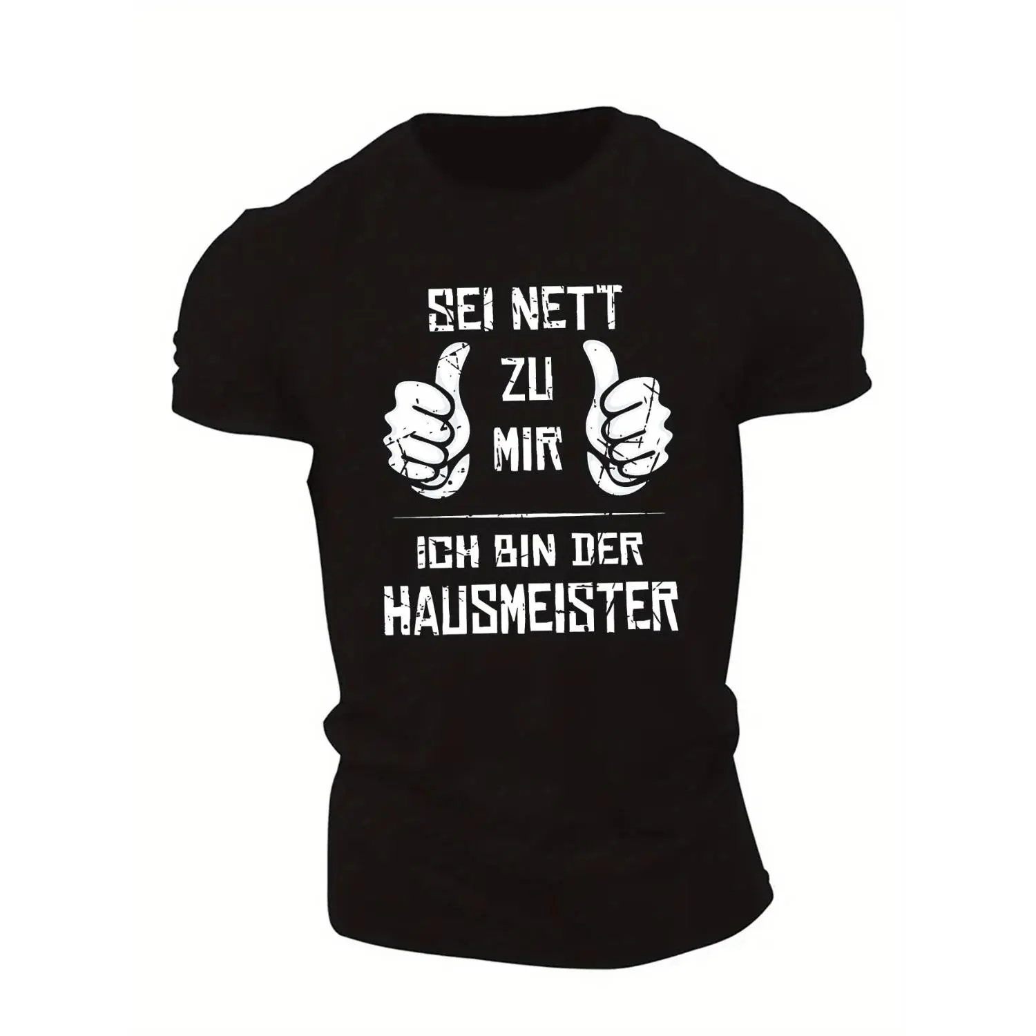 German Style Short Sleeve TShirt Casual Summer Round Neck Top with German Text Print Deutsche Schrift Machine Washable Comfortable Germany Themed Outfit