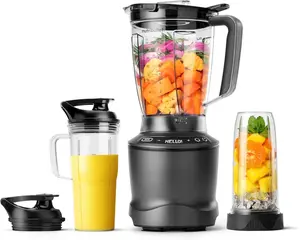 nutribullet® SmartSense Blender Combo, 1400W, 64oz Pitcher, 32oz & 24oz Cups, 5-Speed, Smoothies, Ice and Frozen Fruit, Nut Milk, Soup, Gunmetal Gray, NBF50700