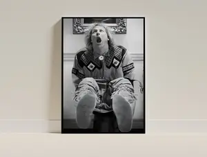 Bathroom Art Movie Poster Print, Funny Bathroom Decor Dumb Movie Funny Wall Art Gift for Him, Gift Idea