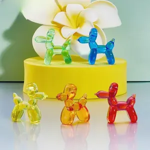 100pcs Mini Resin Dog Figurines, Cute Collectible Figurines, Random Design DIY Handmade Decorations, Christmas New Year Gifts, Home Office Desk Ornaments