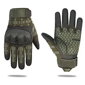 Full Finger Protective Gloves, 1 Pair Rubber Hard Shell Full Finger Highly Sensitive Touch Screen Gloves, Protective Gear for Working Cycling Sports Motorcycle Motorbike, Men Gifts, Camping Accessories, Tactical Windproof