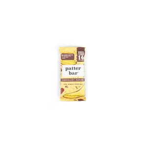 Patterbar Chocolate Banana 100% Whole Food Energy Bar