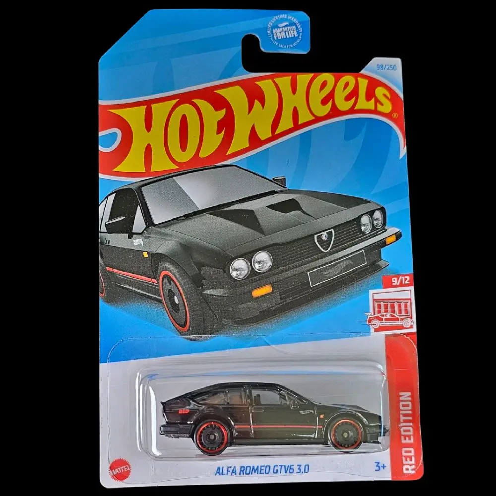 HOT WHEELS 2024 ALFA ROMEO GTV6 3.0 TARGET EXCLUSIVE RED AND BLACK EDITION 9/12 Racing Car Model Rc Model Car