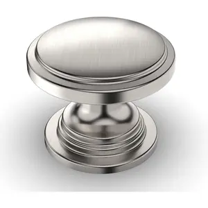 10 Pack 1-1/4 inch Kitchen Cabinet Knobs Brushed Satin Nickel Cabinet Knobs Bedroom Dresser Drawer Knobs Single Hole Cabinet Handles