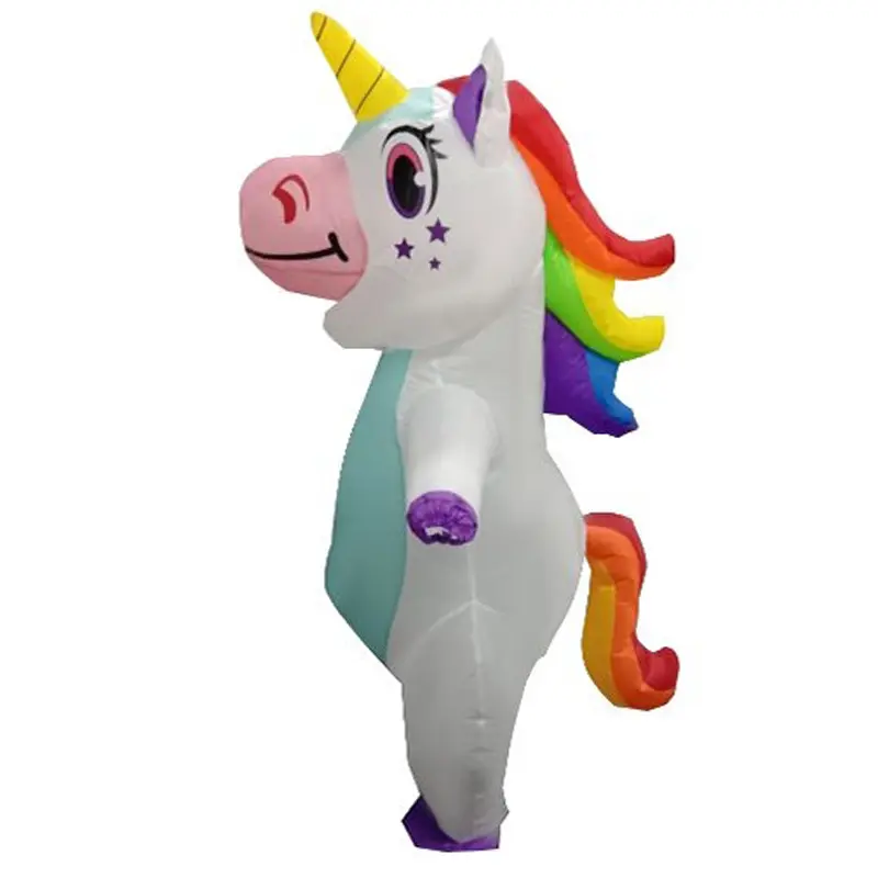 Rainbow Little White Horse Inflatable Su