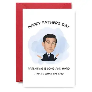 Happy Father's Day Card, Funny Quote Card with Envelope, Humorous Quote Card, Great Gift for Dad, Party Supplies