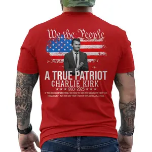 Rip Memorial American Flag (ON BACK ONLY) T-shirt, True Patriot 1993-2025, Wear Red On 14th October Shirt, We The People Tee