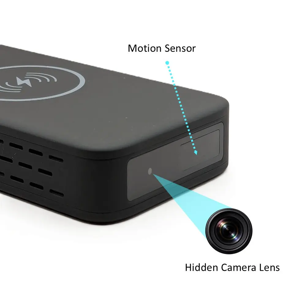 Portable Power Bank Wireless Charger Camera – Hidden Camera with Night Vision & Local Storage