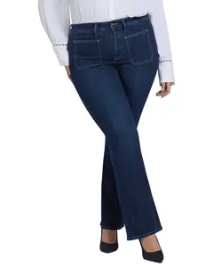 NYDJ Plus Ava Ink Skyline Flare Jean