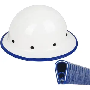 Full Brim Hard Hat Guard Strip 36.6in Heavy Duty Helmet Edge Protector Hard Hat Accessories for Enhanced Protection Not Include Hard Hat