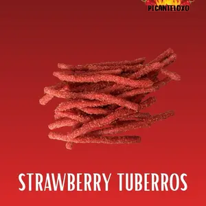 Strawberry Tuberros 8oz Snack Candy Spicy Candy Sweet Bonbon
