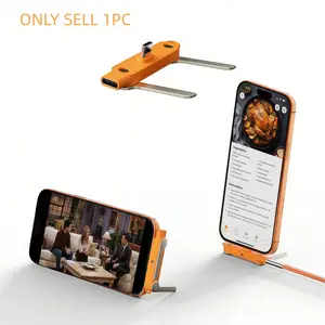 240W 2-in-1 Black/Orange PD Fast Charging Super Fast Charger Foldable Stand Data Cable Type-C to Type-C Adapter Stand with Phone and Tablet Stand