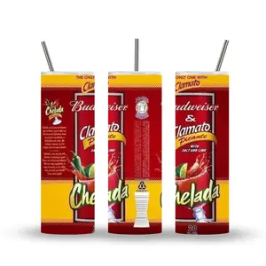 20oz Stainless Steel Tumbler Budweiser and Clamato