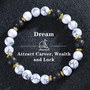 Dream Bracelet Attract Career, Wealth And Luck Natural Healing Crystal Gorgeous Stone Gemstone Jewelry Energy Love Girlfriend Boyfriend Souvenir Valentine Anniversary New Year Christmas Halloween Birthday Gift