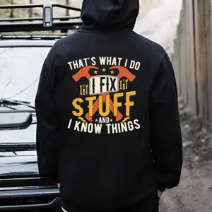 That’s What I Do I Fix Stuff And I Know Things Hoodie – Funny Mechanic Shirt, Blue Collar Handyman Sweatshirt, Dad Working Class Gift T Shirt