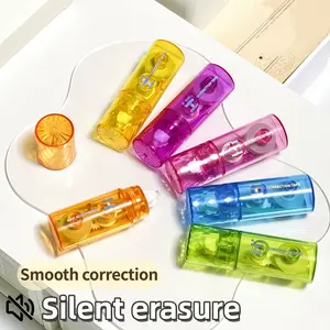 6pcs Rainbow Transparent Candy Color Correction Tape, Mini Portable Design, Smooth Erase, Visible Ink Level, Ideal for Students and Office Use