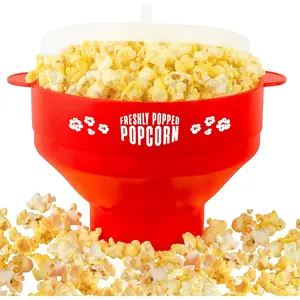 Yummble Popcorn Popper - Microwaveable, Dishwasher Safe, Space-Saving