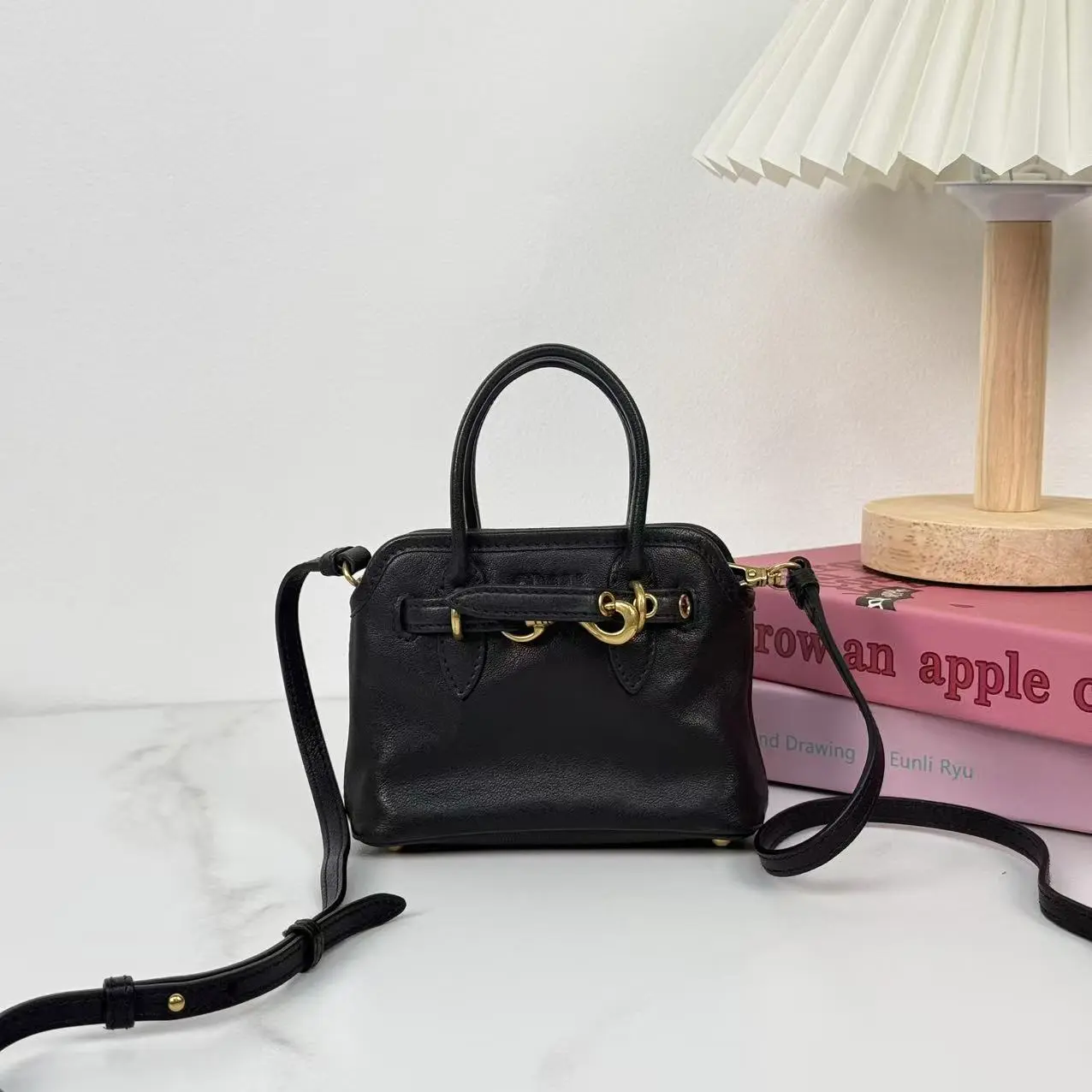 Pre-owned miu miu Aventure Mini Handbag in Nappa Leather