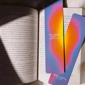 i am exactly where i need to be bookmark - 2x8in decorative bookmark - book accessories