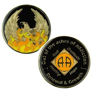 #Z08. AA Out of the Ashes Coin - w AA symbol