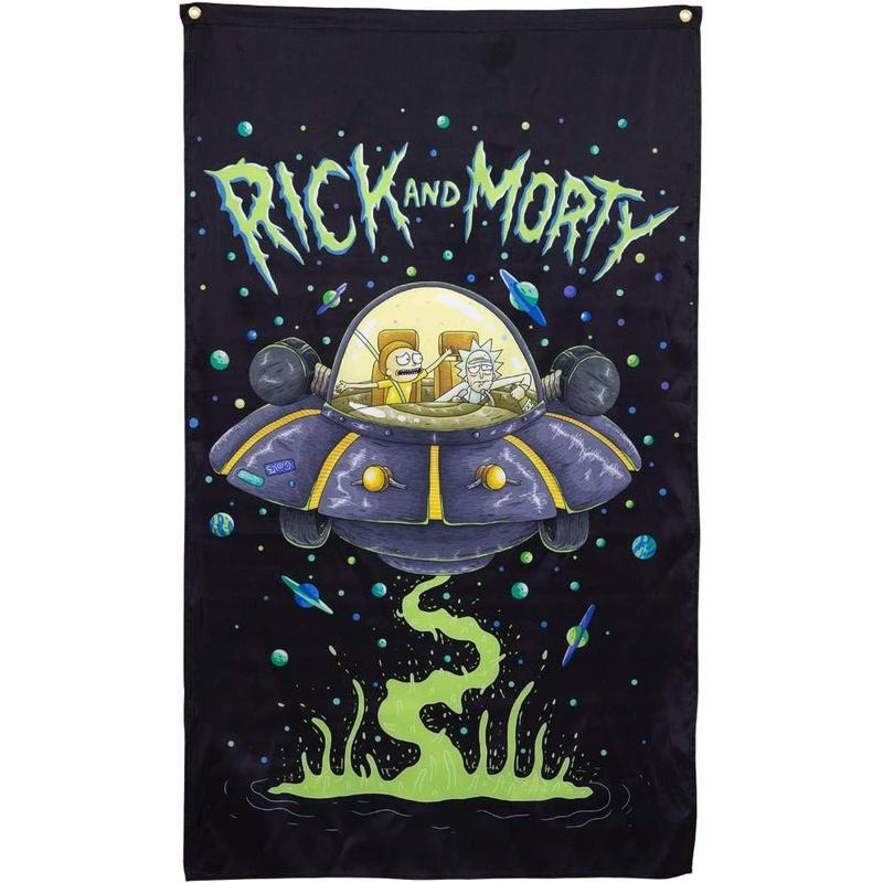 Calhoun Rick and Morty Indoor Wall Banner (30" by 50") (Space Cruiser)