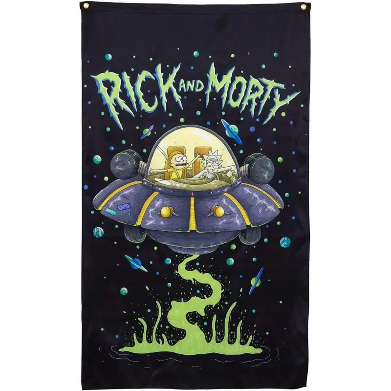 Calhoun Rick and Morty Indoor Wall Banner (30" by 50") (Space Cruiser)