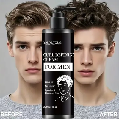 Curly Hair No Middle Partmen TikTok Shop - Main Image