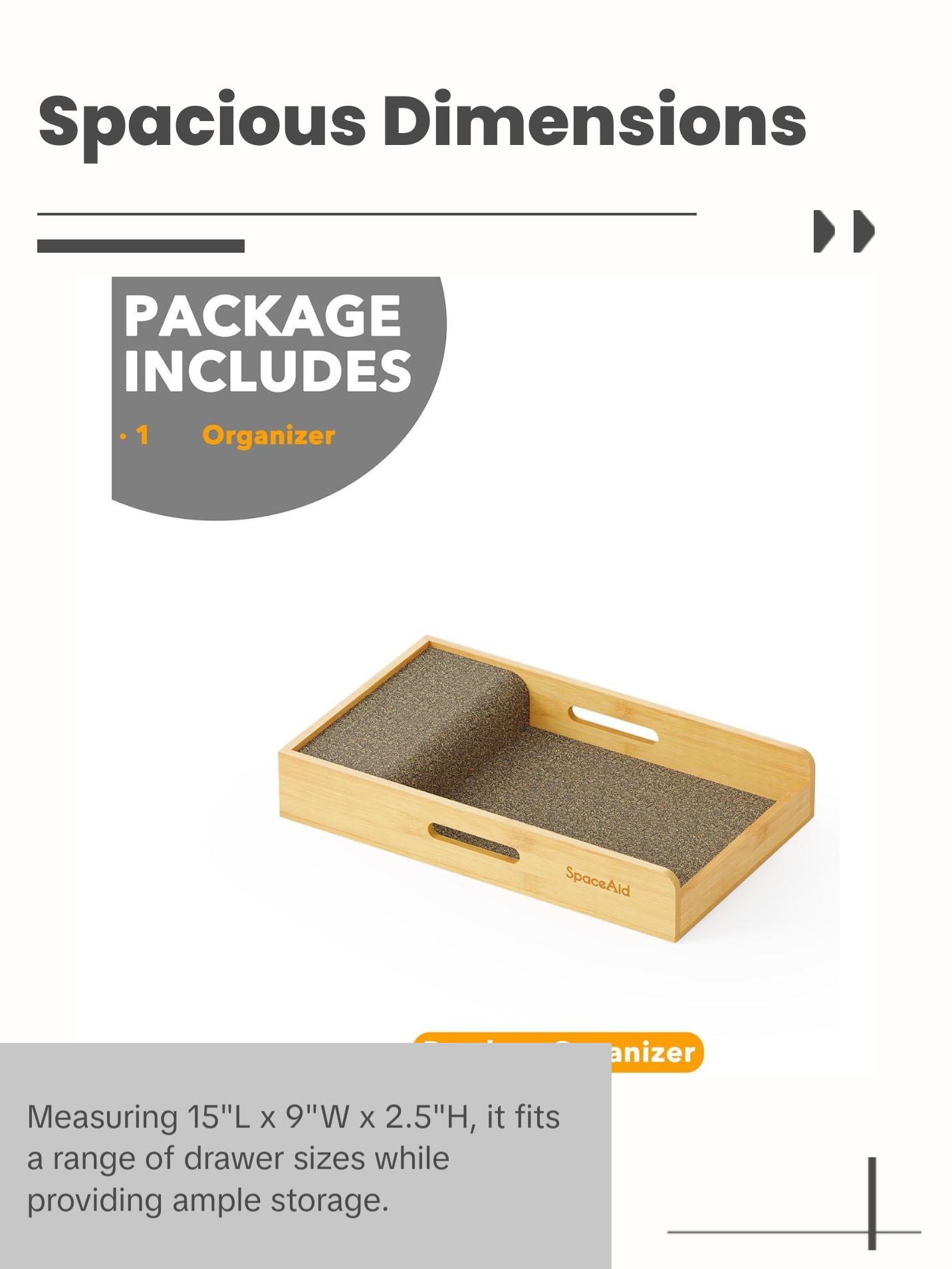 Medium Drawer Knife Block, 9"W