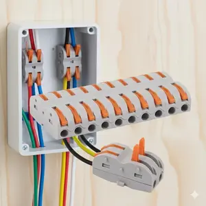 Quick Connect Electrical Terminal Blocks Kit: Essential Tool for DIY Home & Auto Wiring - Safe, Durable & Easy Installation