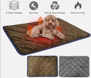 Pet Thermal Mat Self Warming Heating Hot Pad Mat for Pets Cat Dog Bed Non-slip 5-layers Design Safe Save-energy