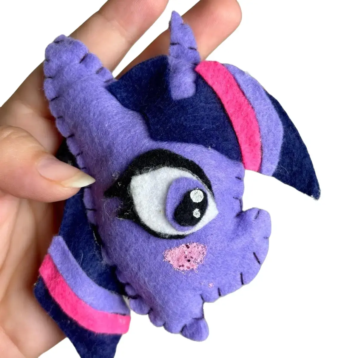 Mlp twilight handmade double side keychain