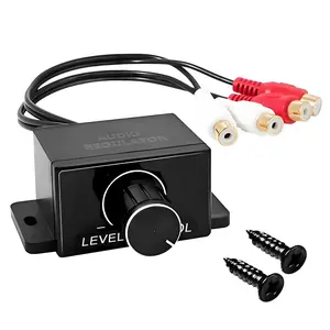 Groovely Universal RCA Remote Amplifier Level Controller with Bass Control Knob and Sub Amp Volume Control  for ,,Speakers, Theater