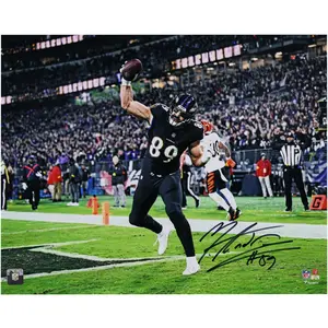 Mark Andrews Baltimore Ravens Autographed 16" x 20" Touchdown Spike Photograph - Fanatics Authentic Certified - NFL Memorabilia