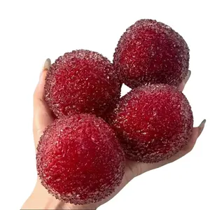 Super Squishy Bayberry Shaved Ice Ball ASMR  Oddly Satisfying Yangmei Ice Squeeze & Frozen Dessert