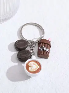 Coffee Cup Decor Keychain, Car Key Chain, Minimalist Design, Perfect Gift for Coffee Lovers & Daily Use, Durable Material, Stylish Addition to Your Collection