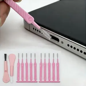 12-Piece Phone Cleaning Brush Set, Ideal for Phone Charging Port, Speaker Hole, Keyboard, Shower Head, Dust Removal Tool Kit