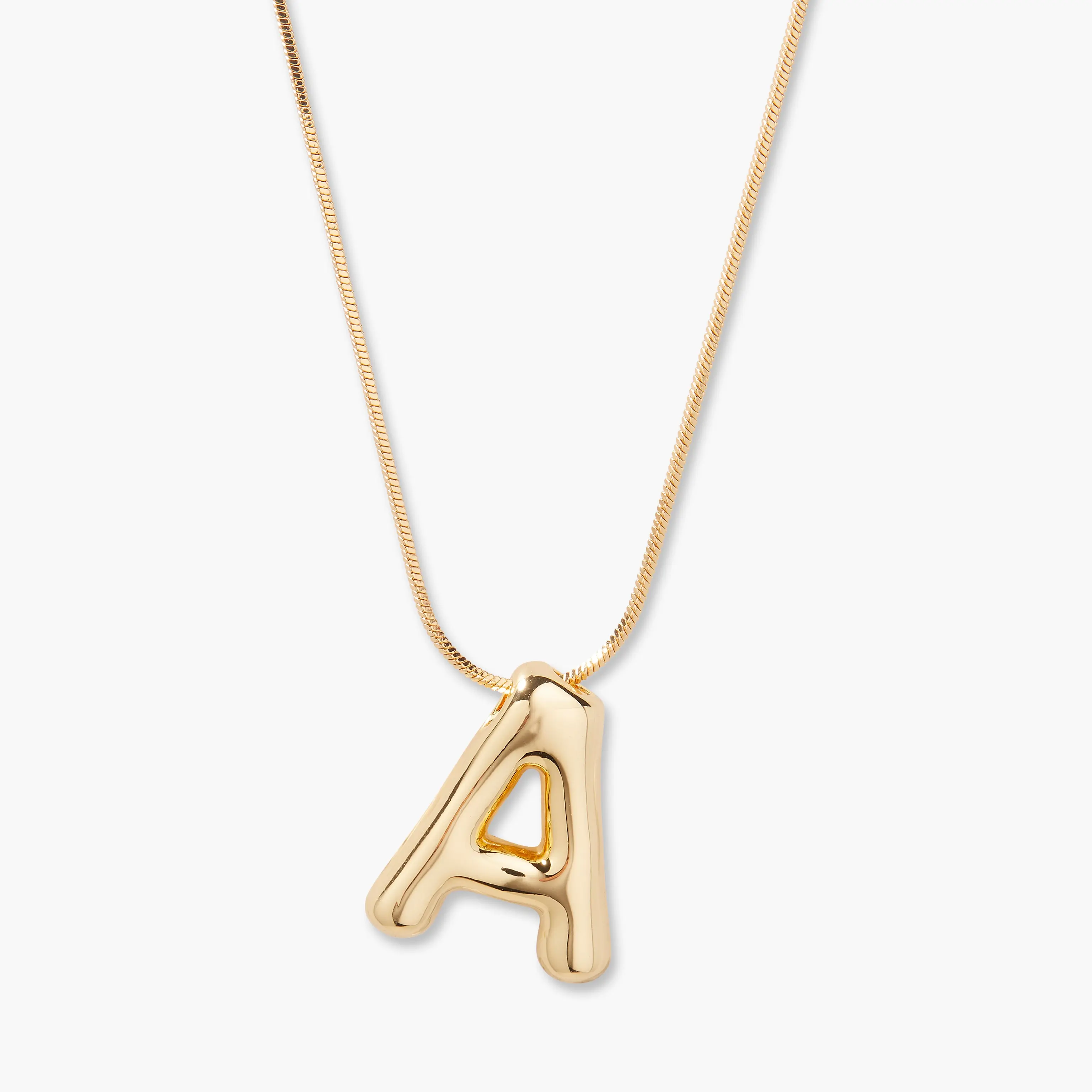 Pippa Bubble Custom Initial Pendant in Gold Pippa Bubble Custom Initial Pendant in Gold