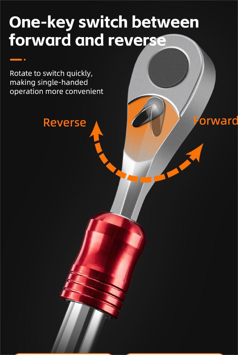 ROCKBROS 72-Tooth Ratchet Wrench Tool Set 2.5-8mm Allen Hex Torx Sockets for Road Mountain Bike Maintenance Detachable Design Easy Carry