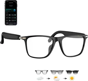Ai Translation Smart Glasses with Chatgpt,Bluetooth Glasses with 164+ Language Translation,Translator Glasses Physical Color-Change Lenses,Multifunctional Audio Eyewear for Women Men (M01) XOOMEER