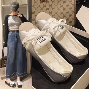 Ballet Sneakers Women Flat Breathable Slip-On White Shoes Footwear Girl