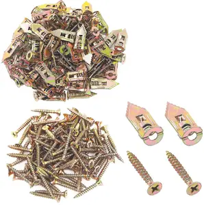 Self-Drilling Drywall Anchors with Zinc-Coated Screws: 200-Pack for Secure Installations Heavy Duty