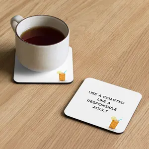 Cork-back coaster