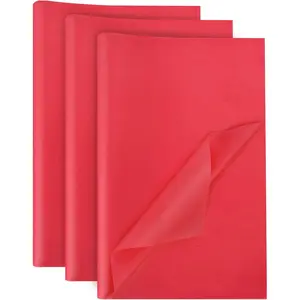 120 Sheets Red Tissue Paper, 14 x 20 Inch  Wrapping Paper for Wedding Birthday  Shower DIY Crafts Project Party Decor