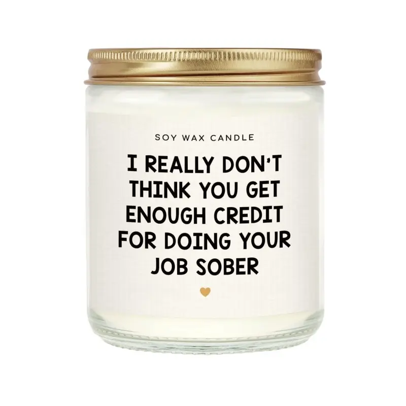 Christmas Best Boss Gifts for Women & Men, Birthday Gifts for Work Bestie, Coworkers, Manager - Handmade Lavender Scent Natural Soy Wax Relaxing Pressure Scented Candles